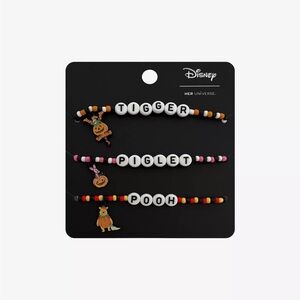 Disney Winnie The Pooh Halloween Trio Bead Bracelet Set Hot Topic